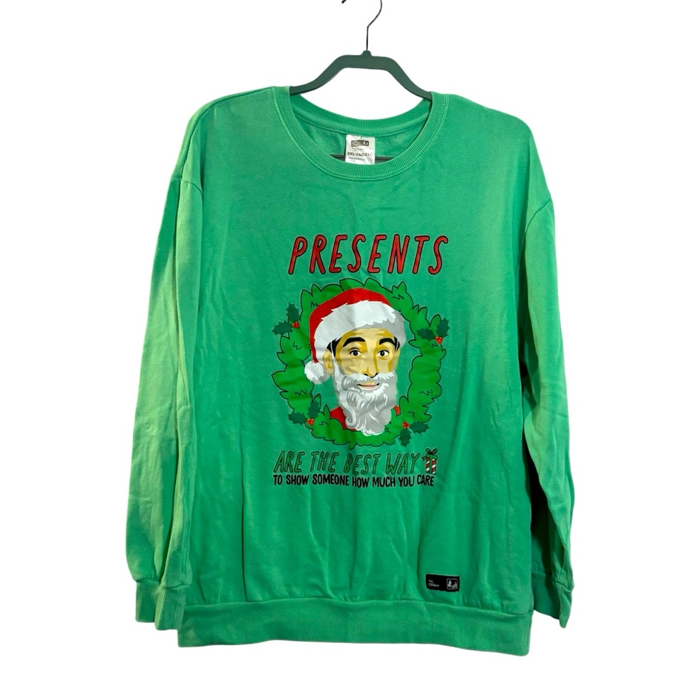 The Office Christmas Sweater Long Sleeve Holiday Gift Festive Unisex Crew Neck